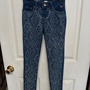 Justice Premium Jeans bedazzled studded kids jeans